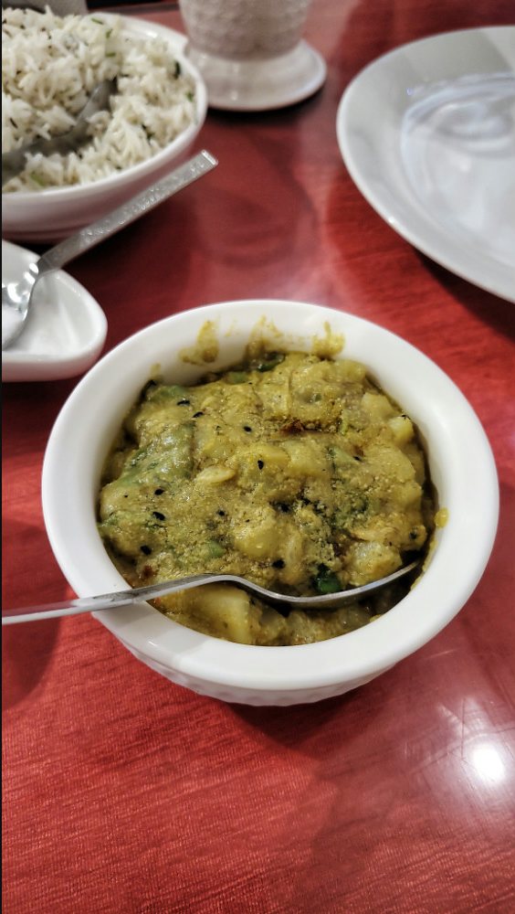 Bengali posto curry with rice