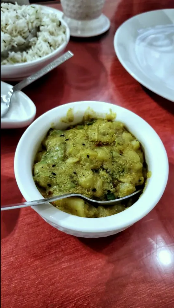 Bengali posto curry with rice